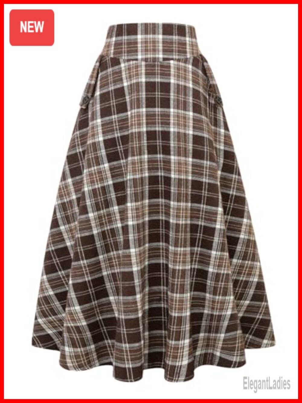 High Waisted A Line Pleated Long Maxi Skirt with Pockets